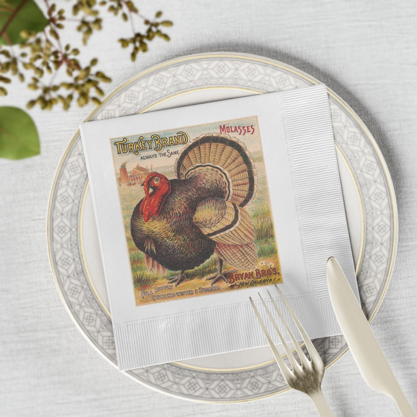 Vintage Thanksgiving Napkins