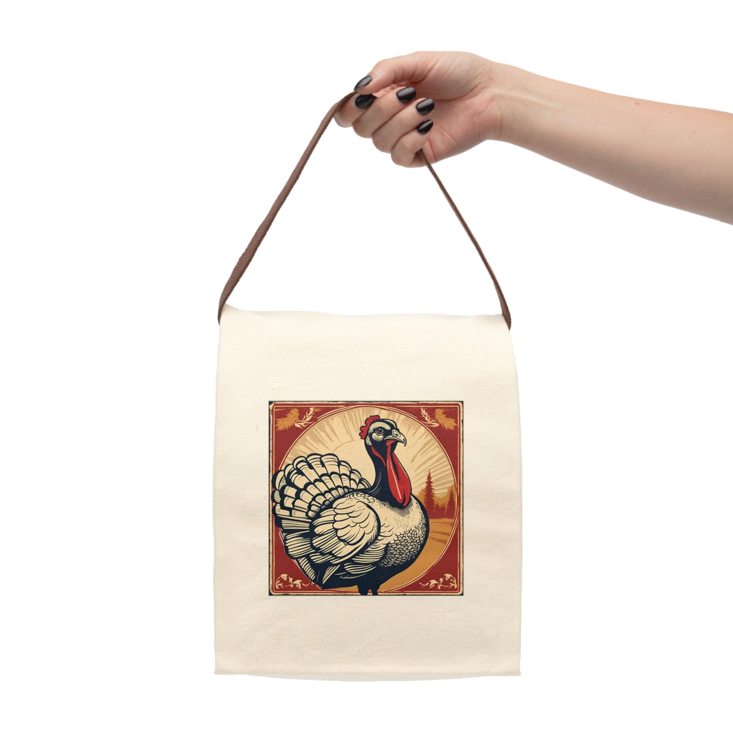 Vintage Turkey Canvas Lunch Bag