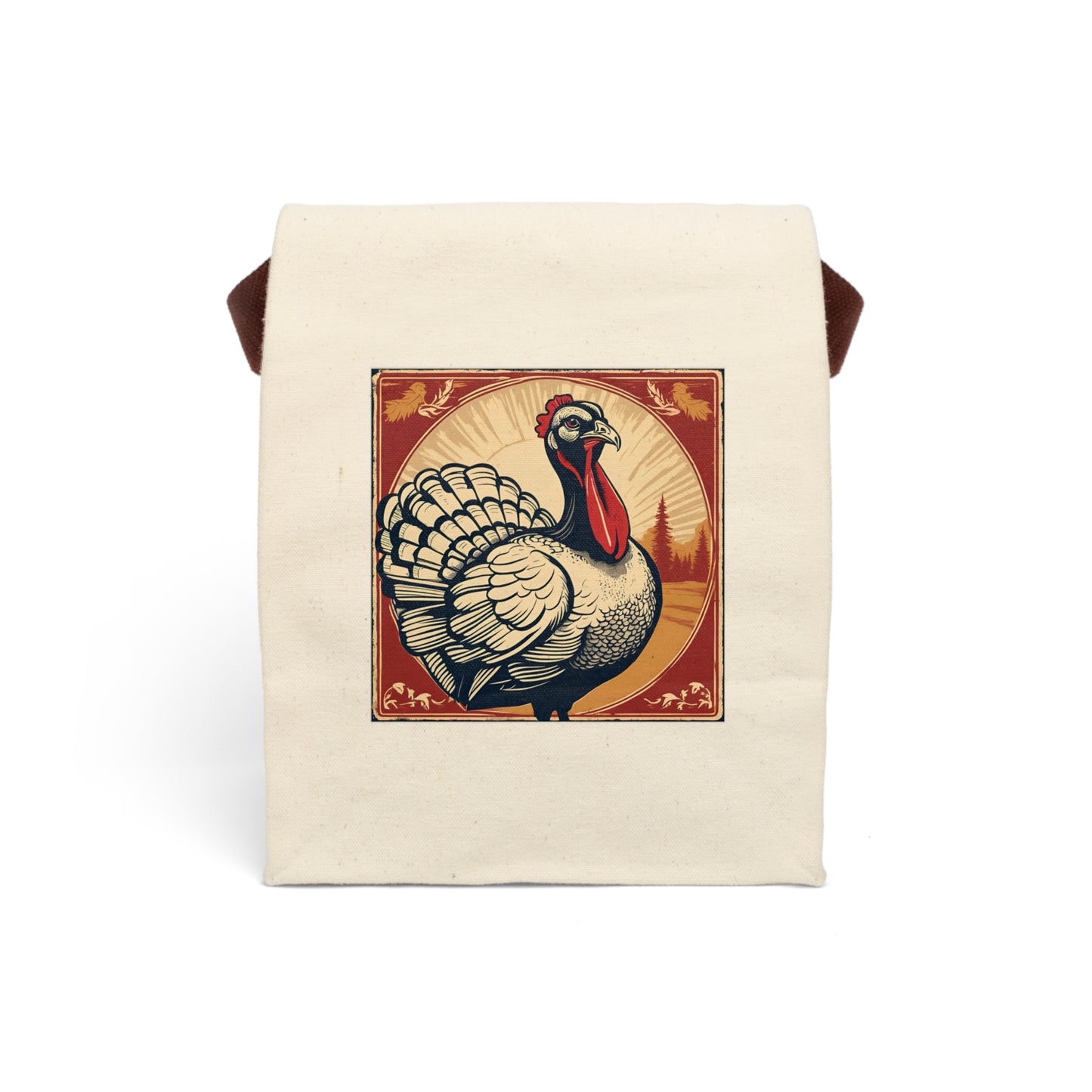 Vintage Turkey Canvas Lunch Bag